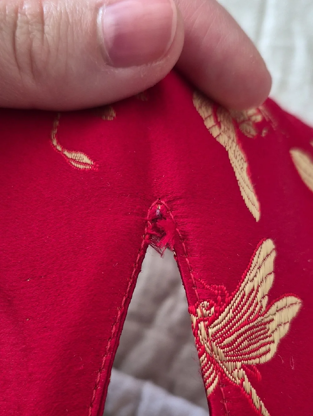 Red Silk Dragonfly Sleep Eye Mask